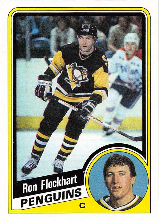 1984-85 Topps #124 Ron Flockhart VG  Pittsburgh Penguins 