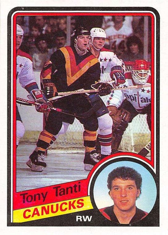 1984-85 Topps #141 Tony Tanti VG  Vancouver Canucks 
