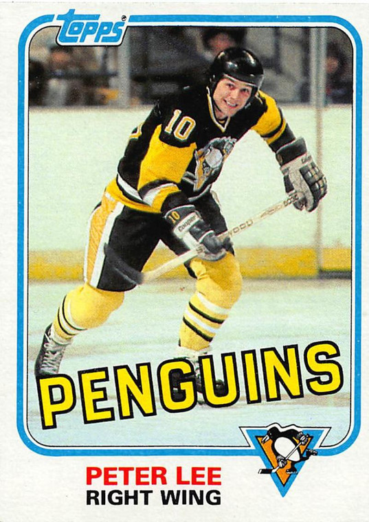 1981-82 Topps #E114 Peter Lee VG Pittsburgh Penguins 