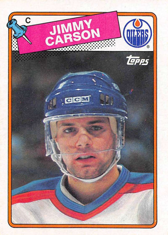1988-89 Topps #9 Jimmy Carson VG Edmonton Oilers 