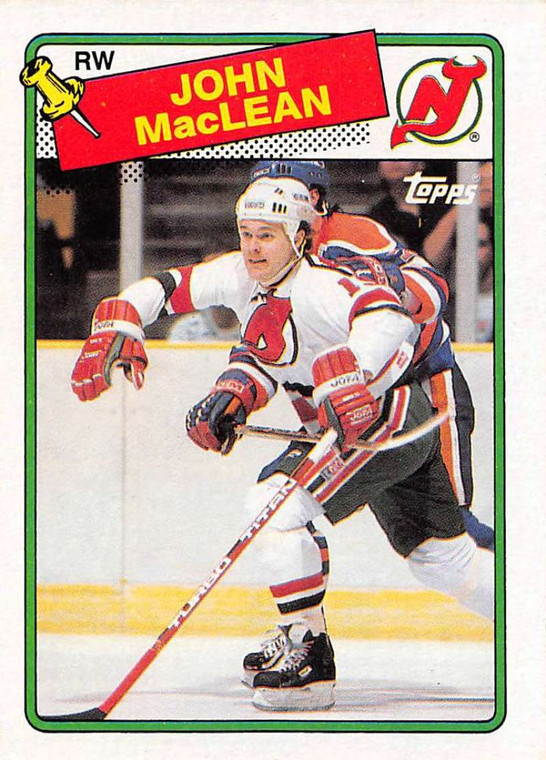 1988-89 Topps #10 John MacLean VG 