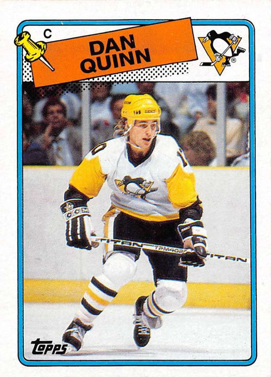 1988-89 Topps #41 Dan Quinn VG Pittsburgh Penguins 