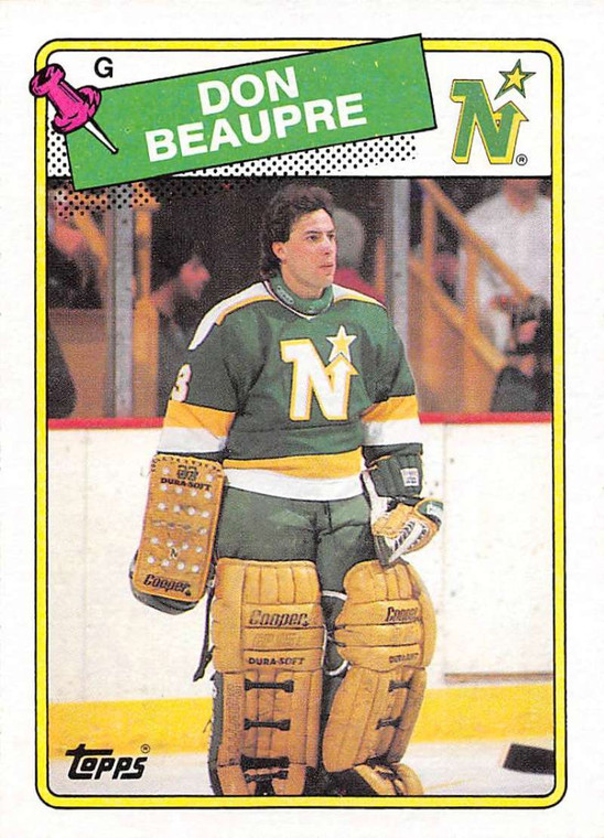 1988-89 Topps #42 Don Beaupre VG Minnesota North Stars 