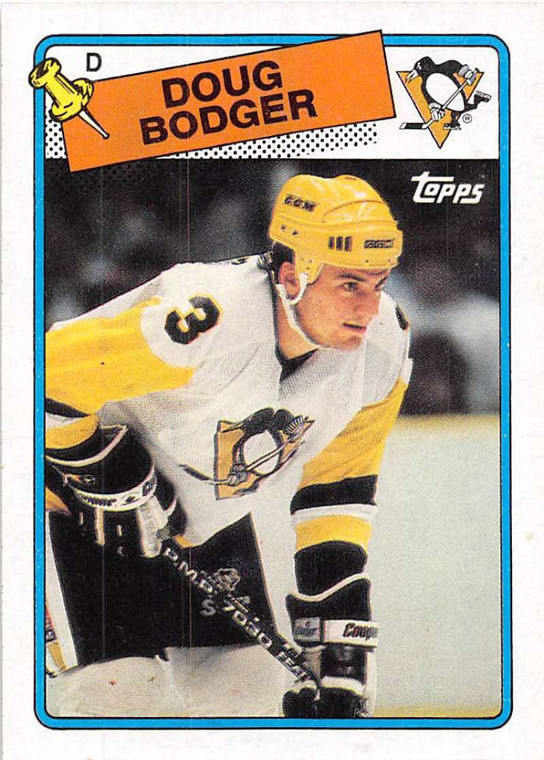 1988-89 Topps #96 Doug Bodger VG Pittsburgh Penguins 