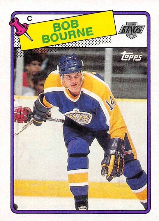 1988-89 Topps #101 Bob Bourne VG Los Angeles Kings 