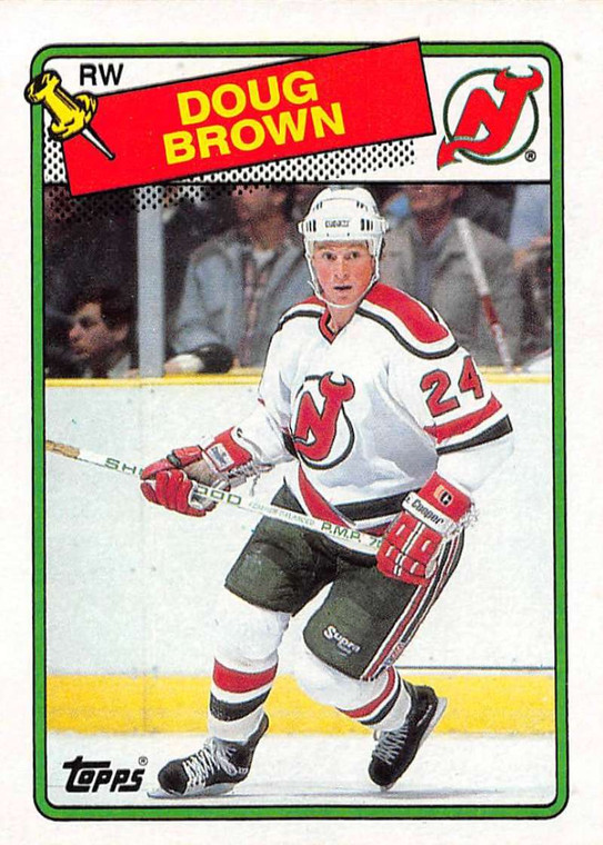 1988-89 Topps #115 Doug Brown VG RC Rookie 