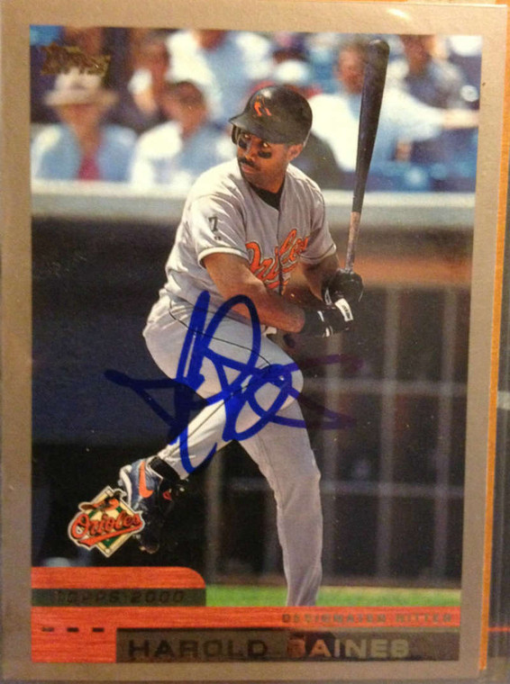 SOLD 1169 Harold Baines Autographed 2000 Topps #251 Baltimore Orioles Card