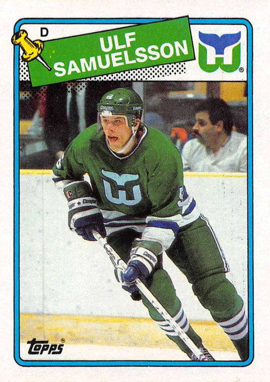 1988-89 Topps #136 Ulf Samuelsson VG Hartford Whalers 