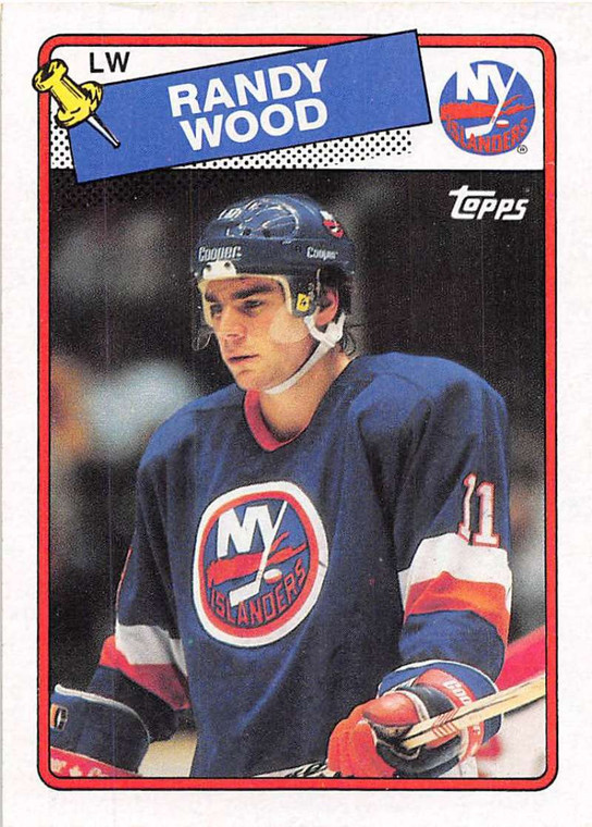 1988-89 Topps #140 Randy Wood VG RC Rookie 