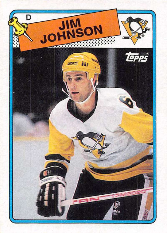 1988-89 Topps #148 Jim Johnson VG Pittsburgh Penguins 