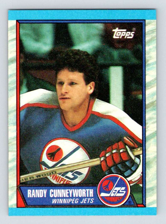 1989-90 Topps #63b Randy Cunneyworth COR VG Winnipeg Jets 