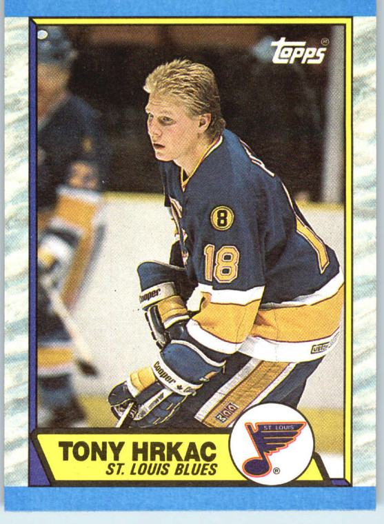1989-90 Topps #64 Tony Hrkac VG St. Louis Blues 