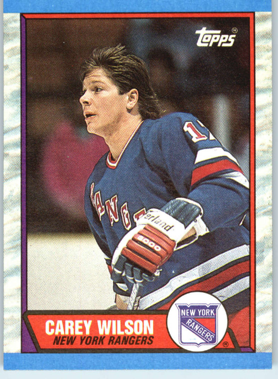 1989-90 Topps #66 Carey Wilson VG New York Rangers 