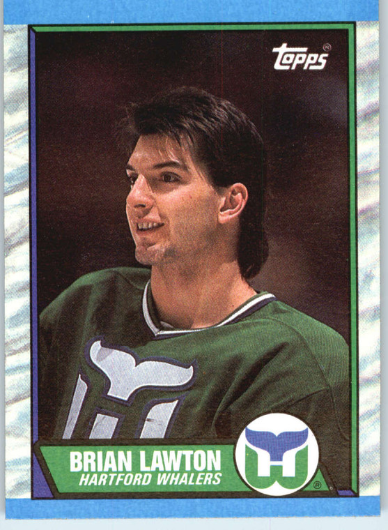 1989-90 Topps #91 Brian Lawton VG Hartford Whalers 