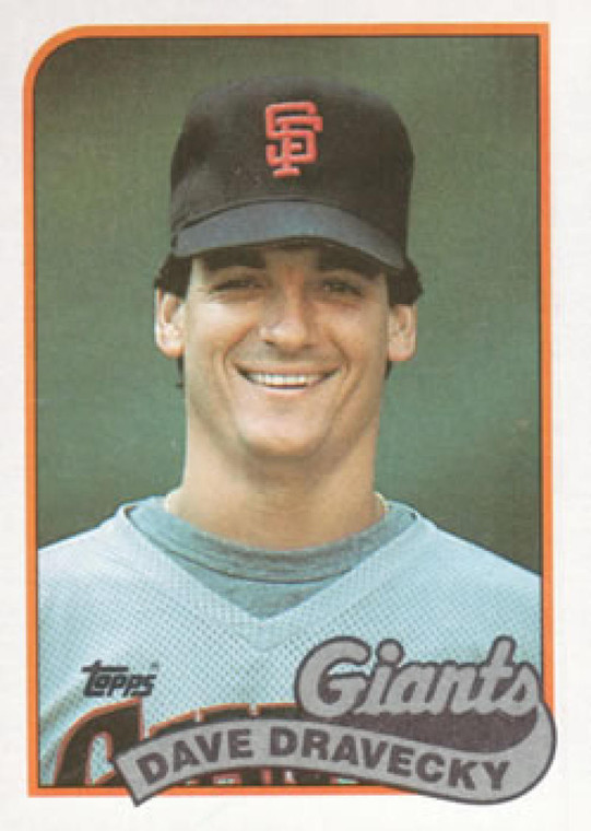 1989 Topps #601 Dave Dravecky NM-MT San Francisco Giants 