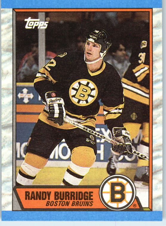1989-90 Topps #121 Randy Burridge VG Boston Bruins 