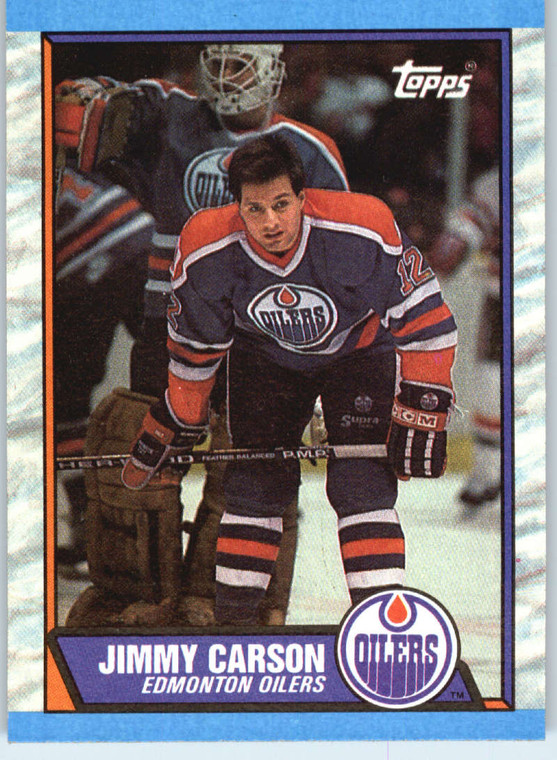 1989-90 Topps #127 Jimmy Carson VG Edmonton Oilers 