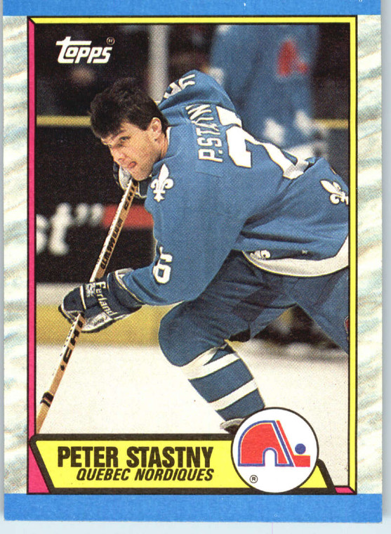 1989-90 Topps #143 Peter Stastny VG Quebec Nordiques 