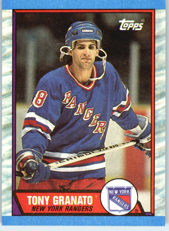 1989-90 Topps #161 Tony Granato VG RC Rookie New York Rangers 
