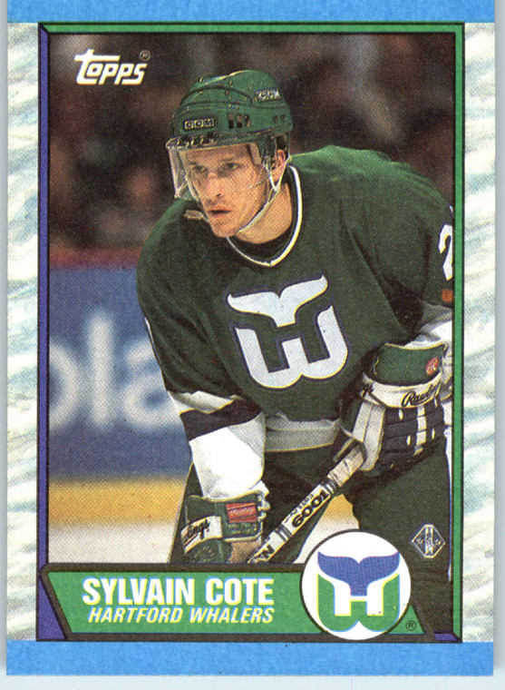 1989-90 Topps #162 Sylvain Cote VG RC Rookie Hartford Whalers 