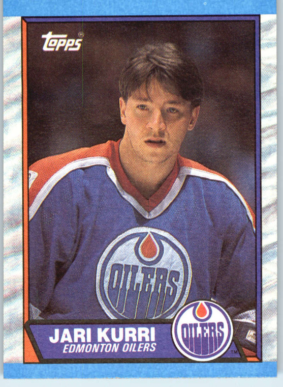1989-90 Topps #43 Jari Kurri VG Edmonton Oilers 