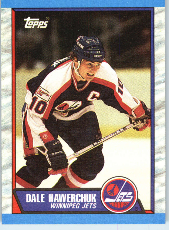 1989-90 Topps #122 Dale Hawerchuk VG Winnipeg Jets 