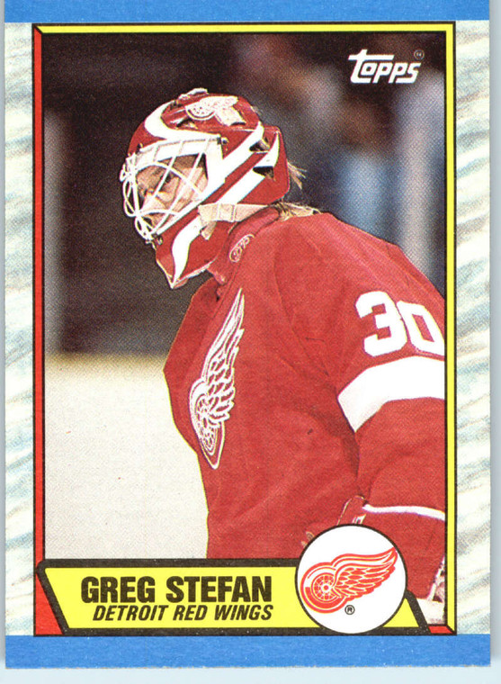 1989-90 Topps #23 Greg Stefan VG Detroit Red Wings 
