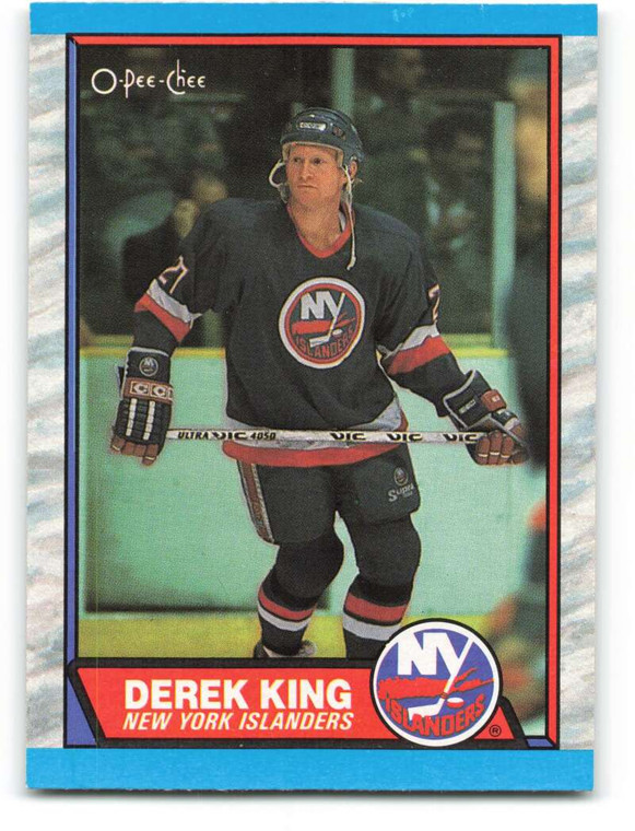 1989-90 O-Pee-Chee #6 Derek King VG RC Rookie New York Islanders 