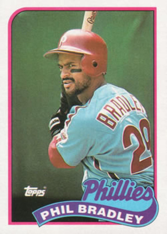 1989 Topps #608 Phil Bradley NM-MT Philadelphia Phillies 