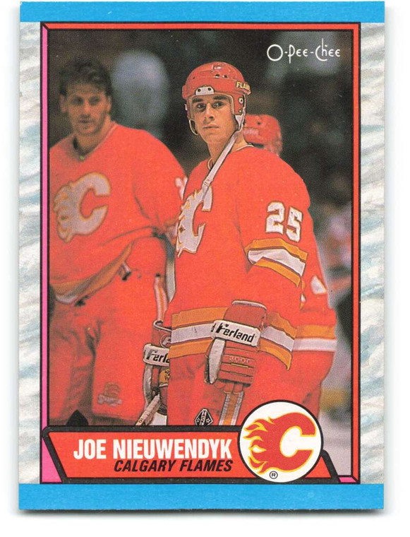 1989-90 O-Pee-Chee #138 Joe Nieuwendyk VG Calgary Flames 