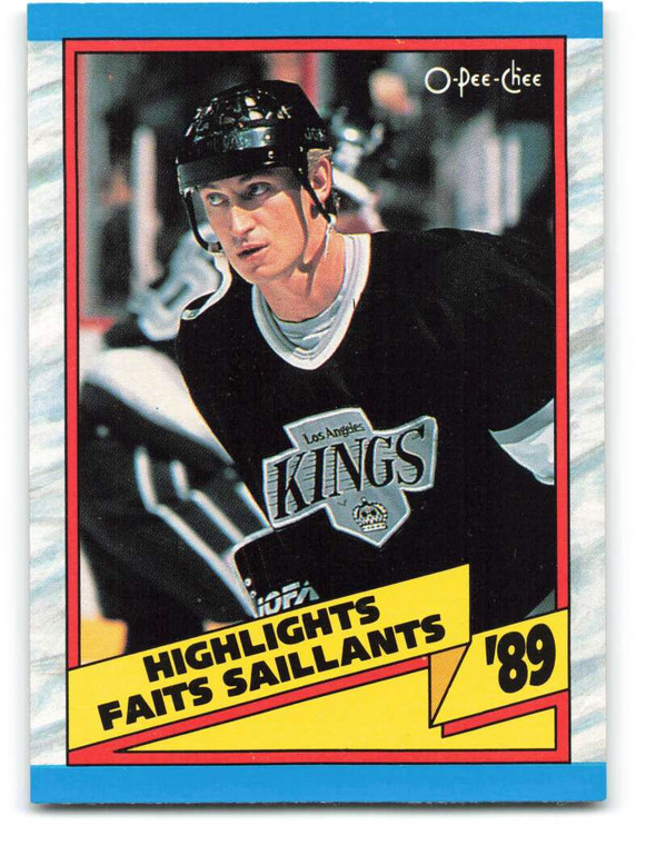 1989-90 O-Pee-Chee #325 Wayne Gretzky HL VG Los Angeles Kings 