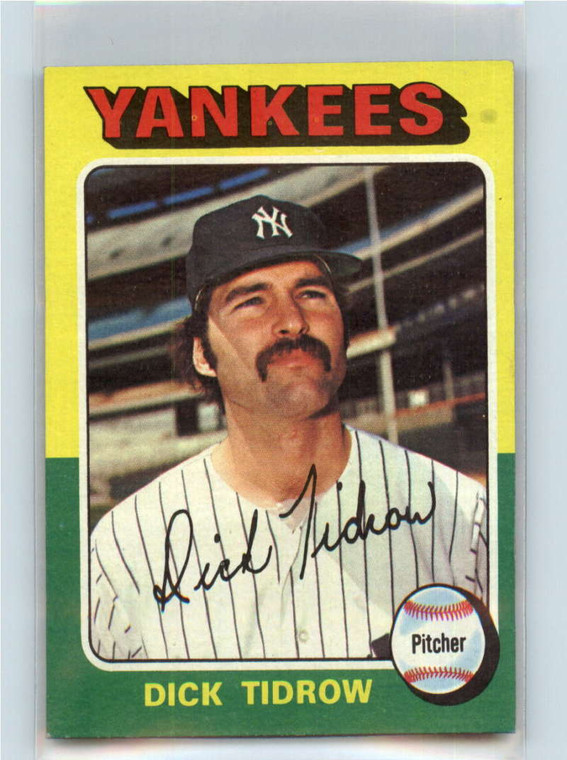 1975 Topps #241 Dick Tidrow VG New York Yankees 
