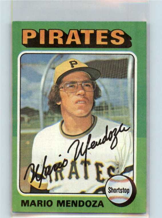 1975 Topps #457 Mario Mendoza VG RC Rookie Pittsburgh Pirates 