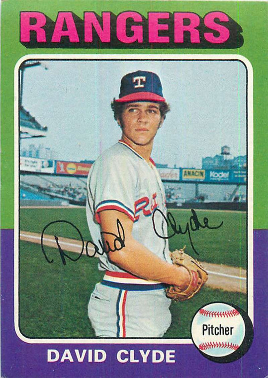 1975 Topps #12 David Clyde VG Texas Rangers 