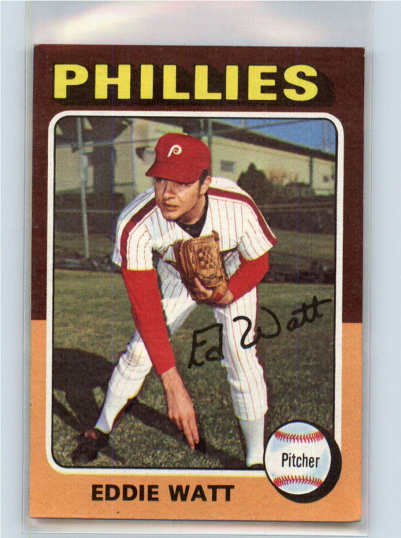 1975 Topps #374 Eddie Watt VG Philadelphia Phillies 