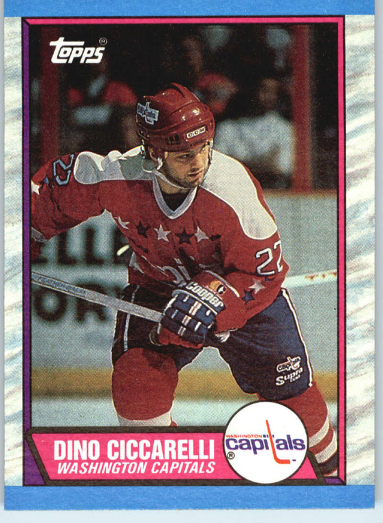 1989-90 Topps #41 Dino Ciccarelli VG Washington Capitals 