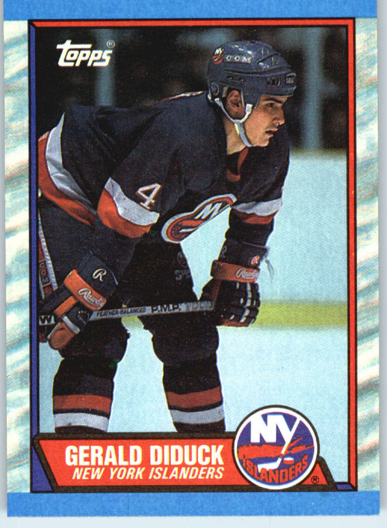 1989-90 Topps #182 Gerald Diduck VG RC Rookie New York Islanders 