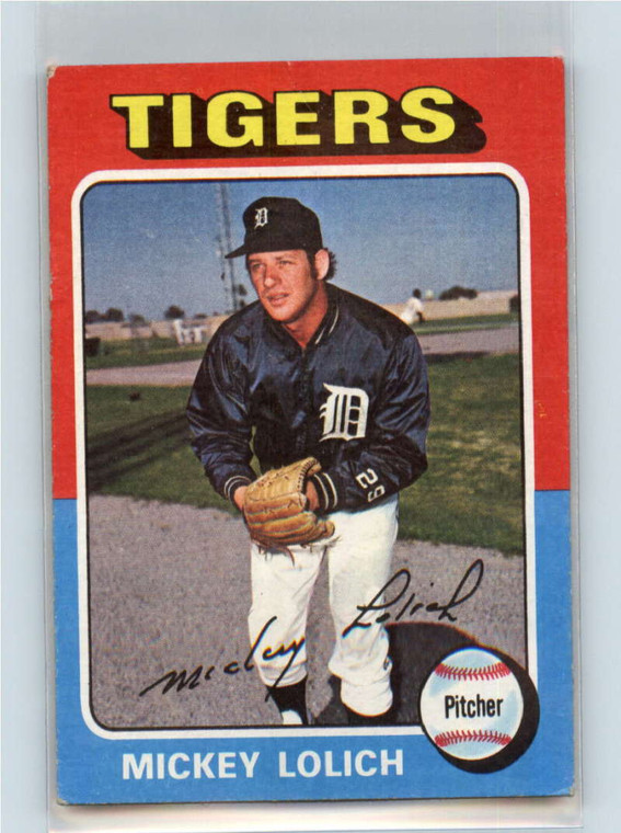 1975 Topps #245 Mickey Lolich VG Detroit Tigers 
