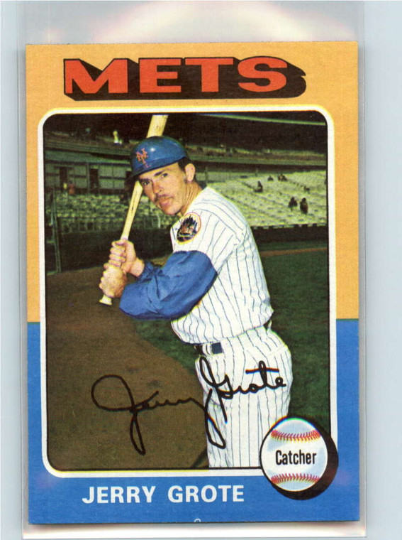 1975 Topps #158 Jerry Grote VG New York Mets 