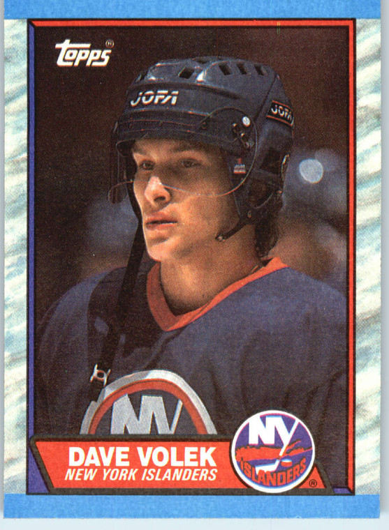 1989-90 Topps #85 David Volek VG RC Rookie New York Islanders 