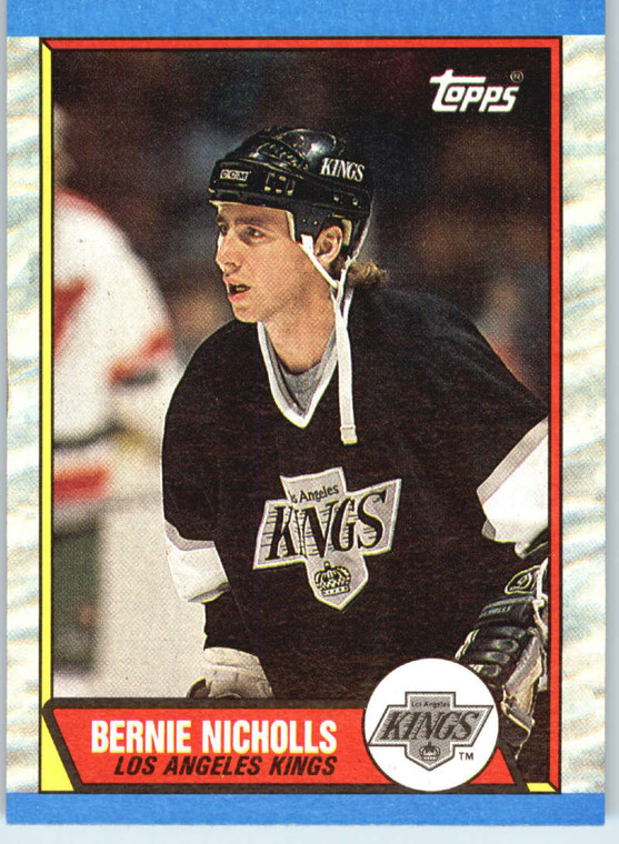 1989-90 Topps #47 Bernie Nicholls VG Los Angeles Kings 