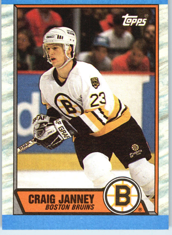 1989-90 Topps #190 Craig Janney VG RC Rookie Boston Bruins 
