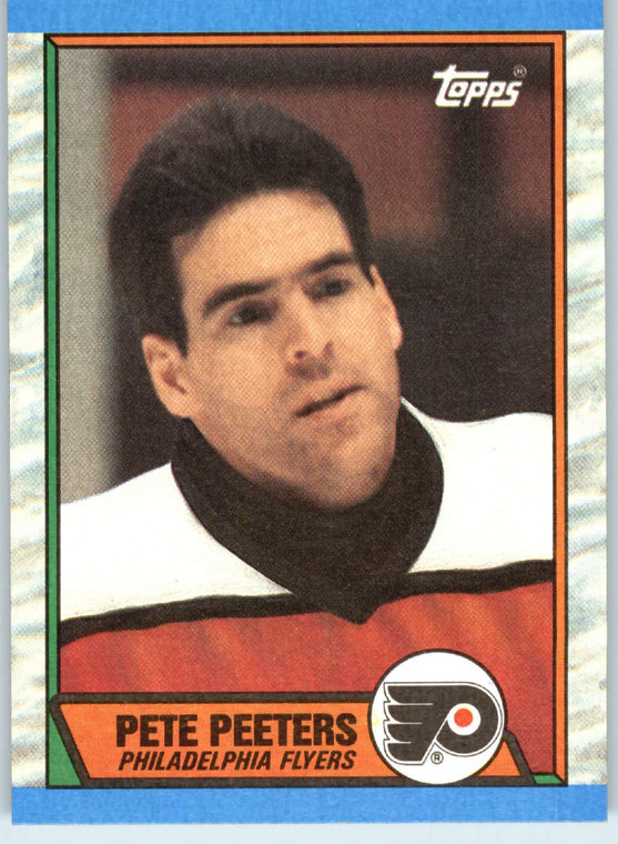 1989-90 Topps #195 Pete Peeters VG Philadelphia Flyers 