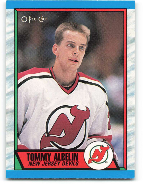 1989-90 O-Pee-Chee #241 Tommy Albelin VG New Jersey Devils 
