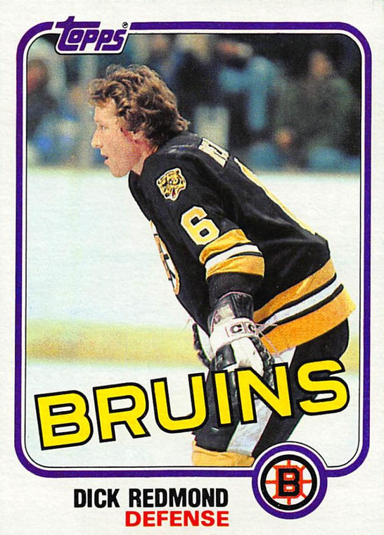1981-82 Topps #E73 Dick Redmond VG Boston Bruins 