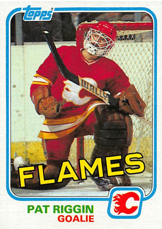 1981-82 Topps #30 Pat Riggin VG RC Rookie Calgary Flames 