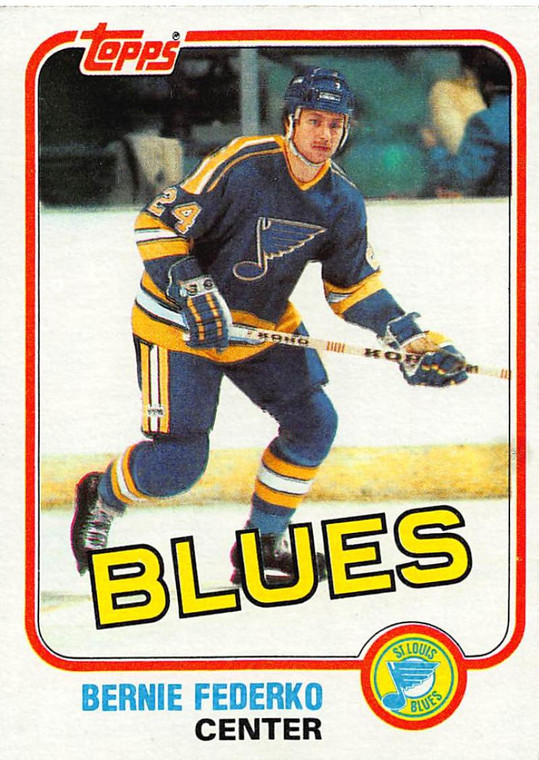 1981-82 Topps #12 Bernie Federko VG St. Louis Blues 