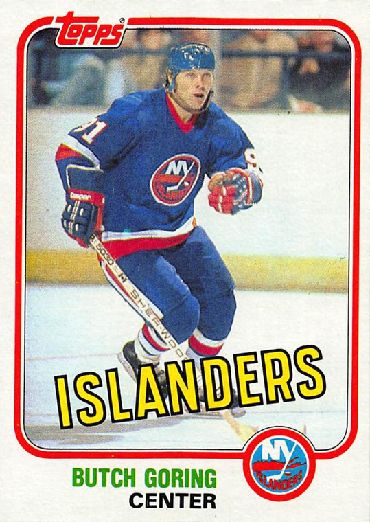 1981-82 Topps #E89 Butch Goring VG New York Islanders 
