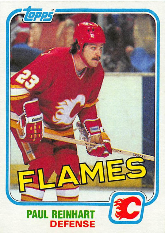 1981-82 Topps #28 Paul Reinhart VG Calgary Flames 