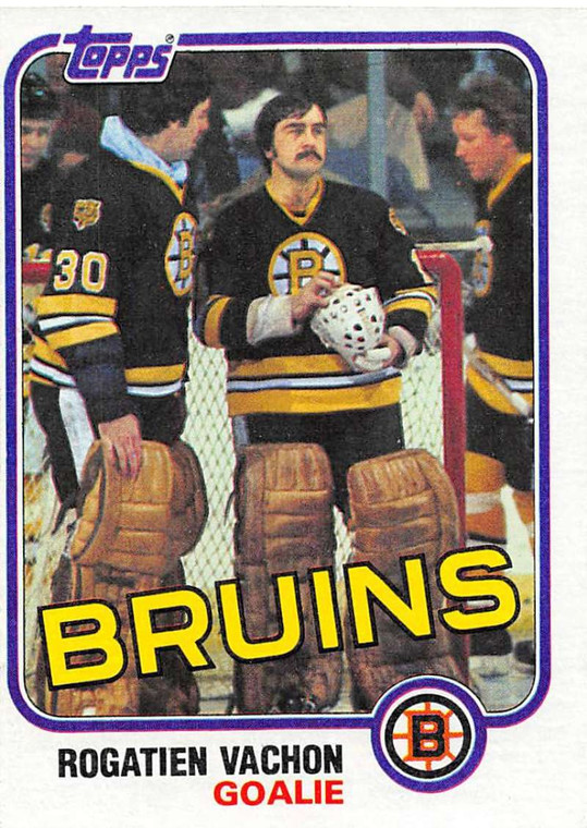 1981-82 Topps #E74 Rogie Vachon VG Boston Bruins 